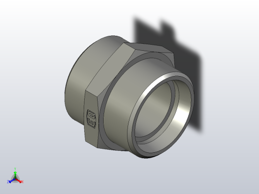 EO标准液压接头 Union G28L71X(1)正等轴测缩略图