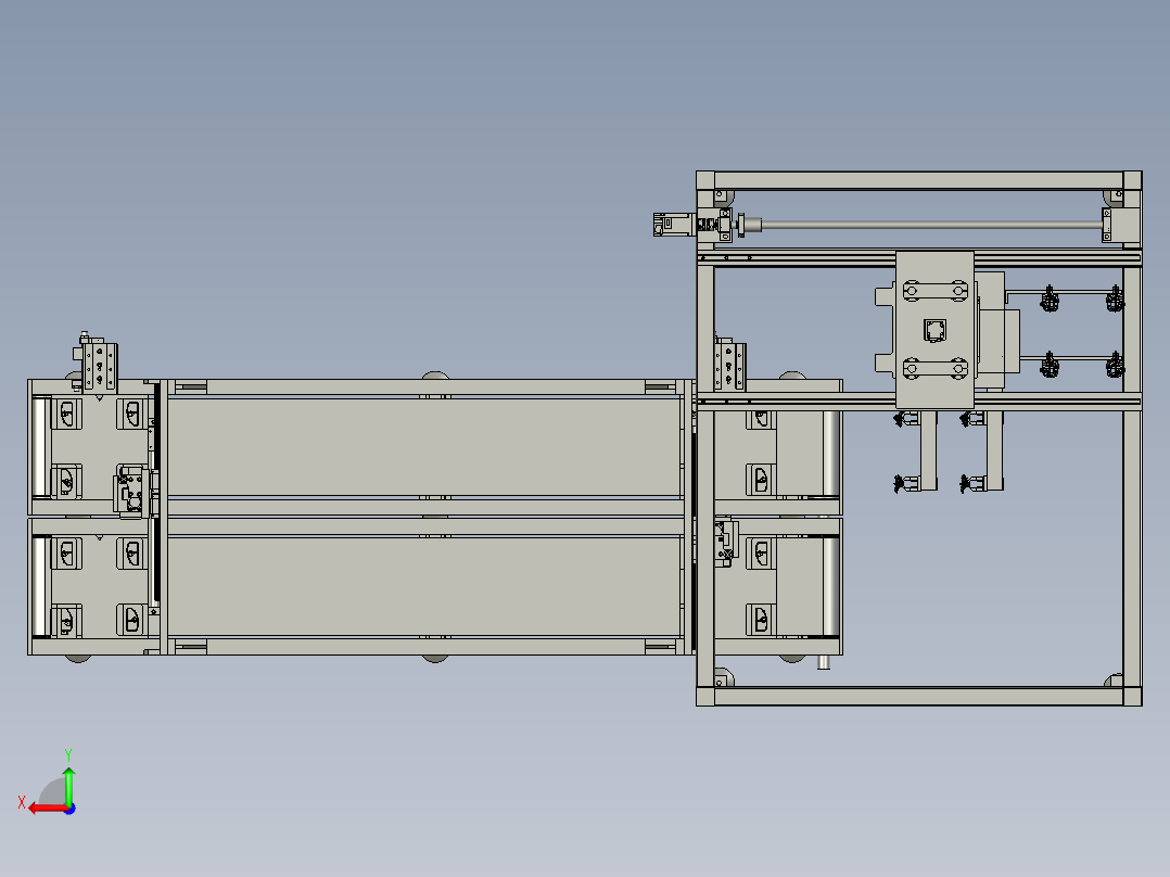 BK13244-08-000总输送线体后视图