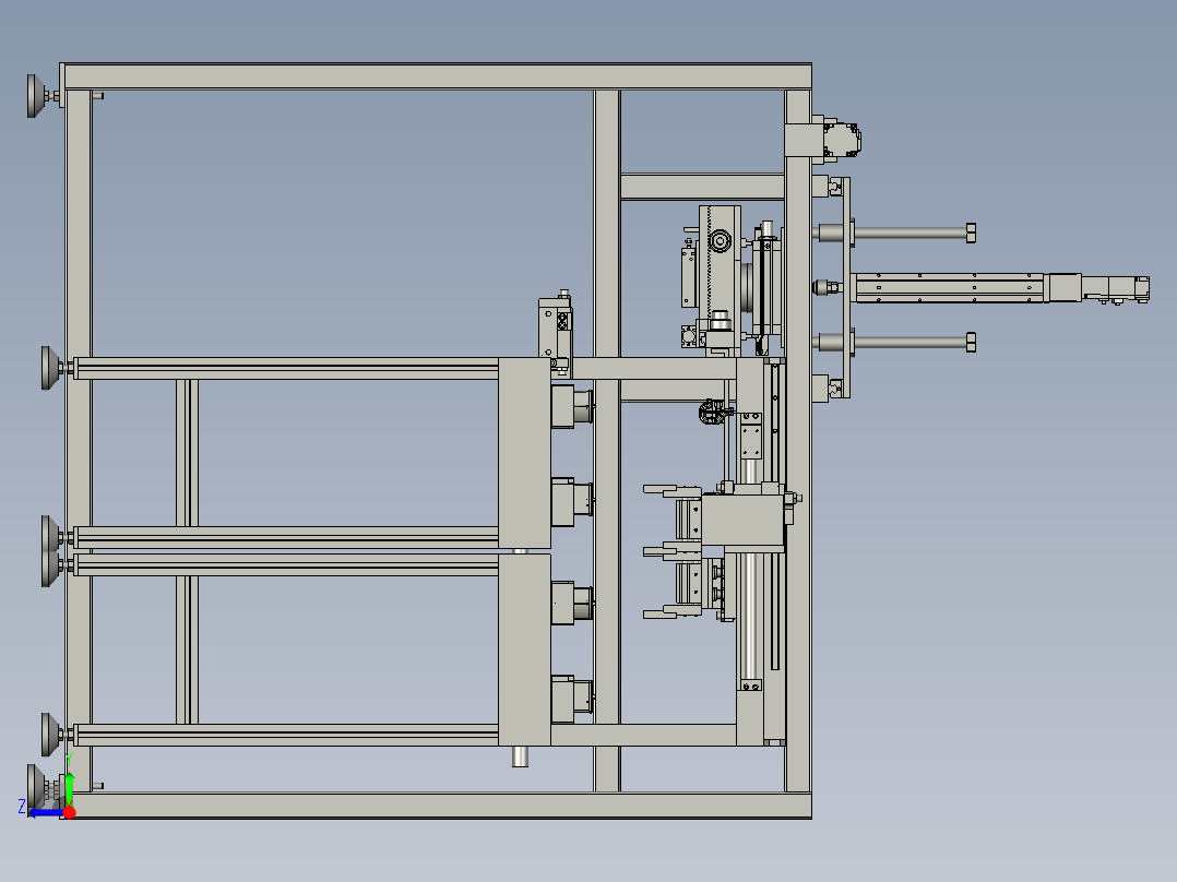 BK13244-08-000总输送线体右视图