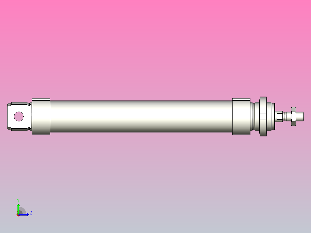 FESTO气缸DSNU-32-160-P-A---_0_左视图