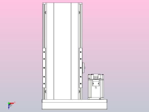 日规模组半封闭丝杆TPA-HNR-202D-2510C-L150-MR-C-P75-N3俯视缩略图