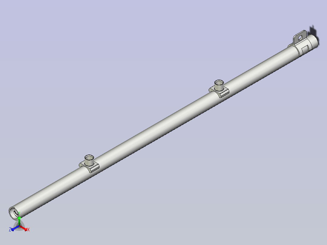 火焰焊工装正等轴测图