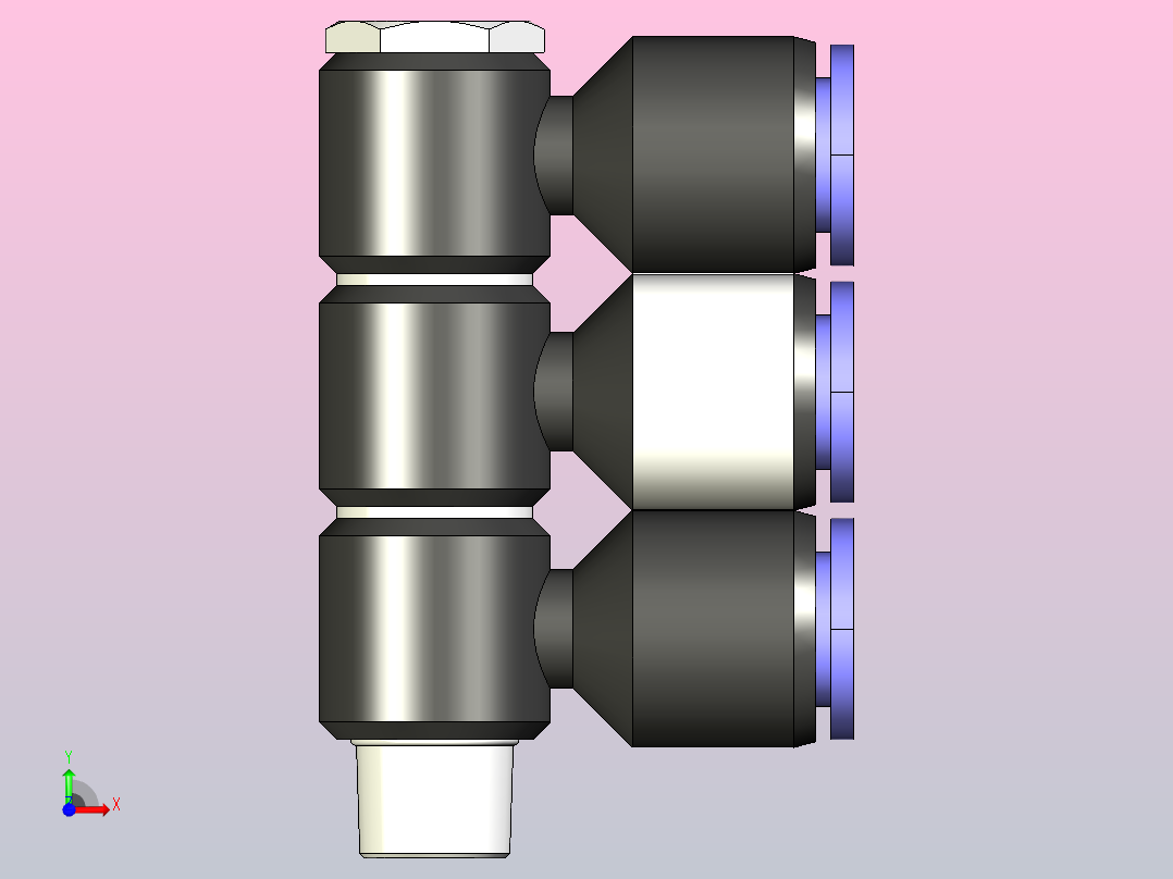PHT(3) 串联直角(3)[PHT08-01(3)]前视图