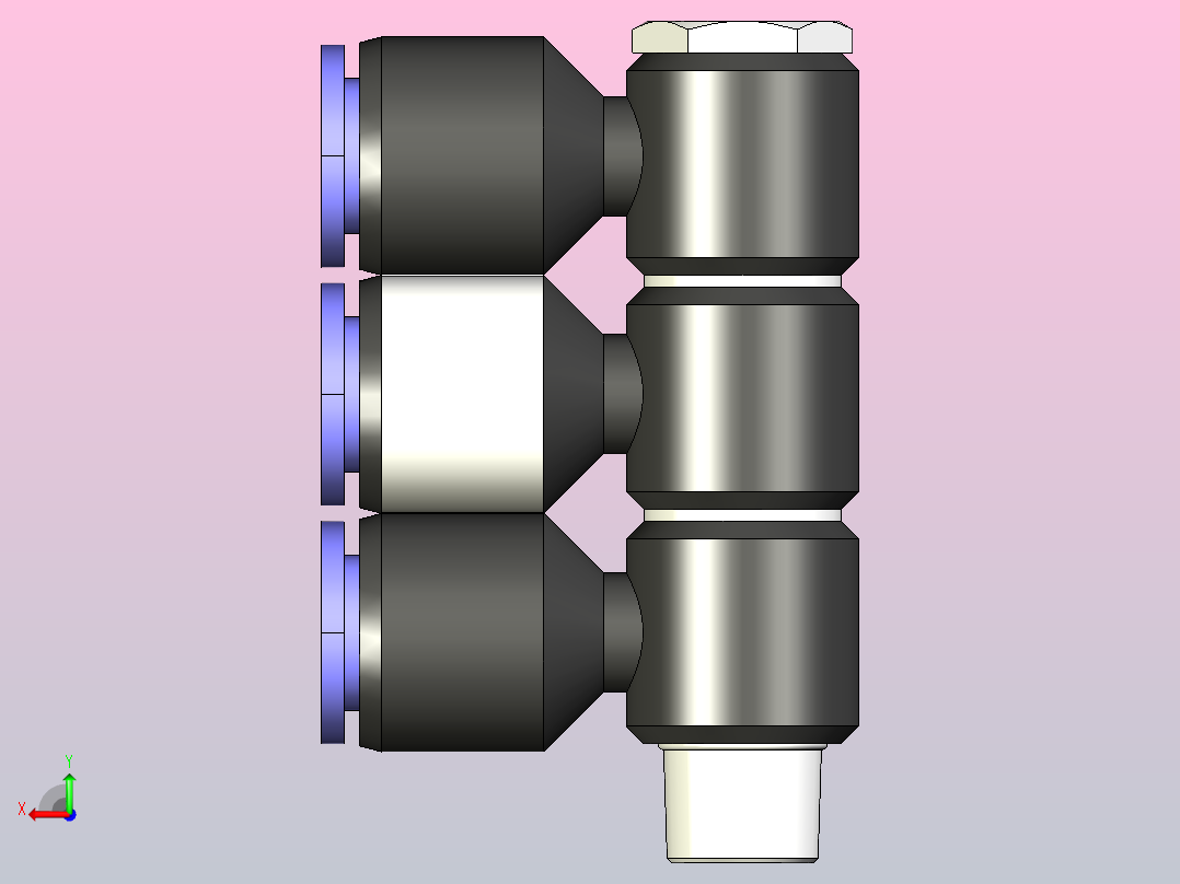 PHT(3) 串联直角(3)[PHT08-01(3)]后视图