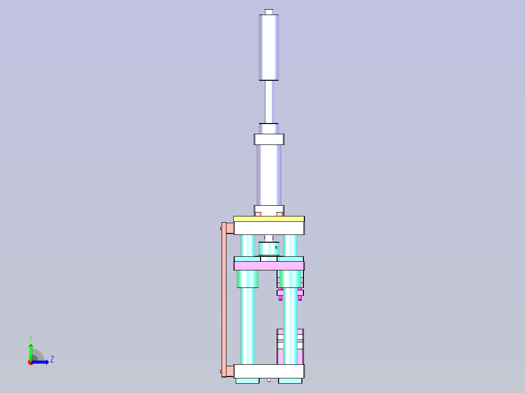 华为5G升降机轴承自动铆压机左视图