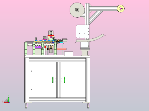 连接器生产非标设备3D图纸后视缩略图