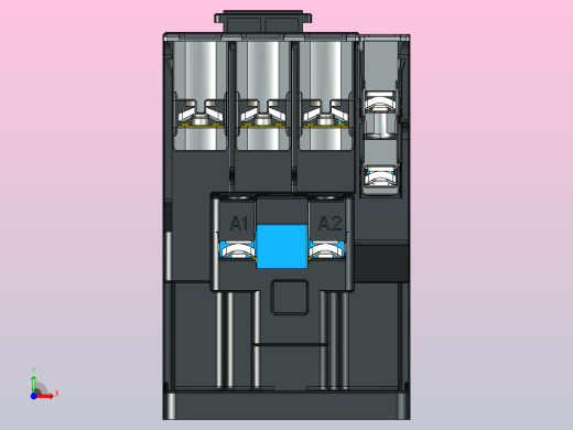 NXCF-25～38交流接触器三维模型202412前视缩略图