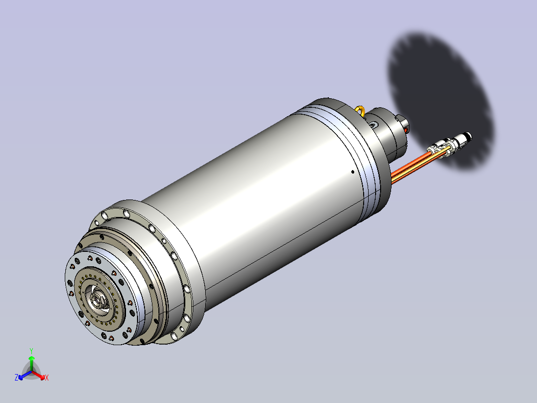 HCS-290g -45KW电主轴主视图