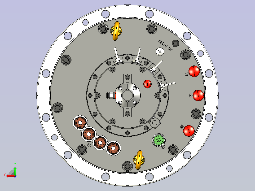 HCS-290g -45KW电主轴后视图