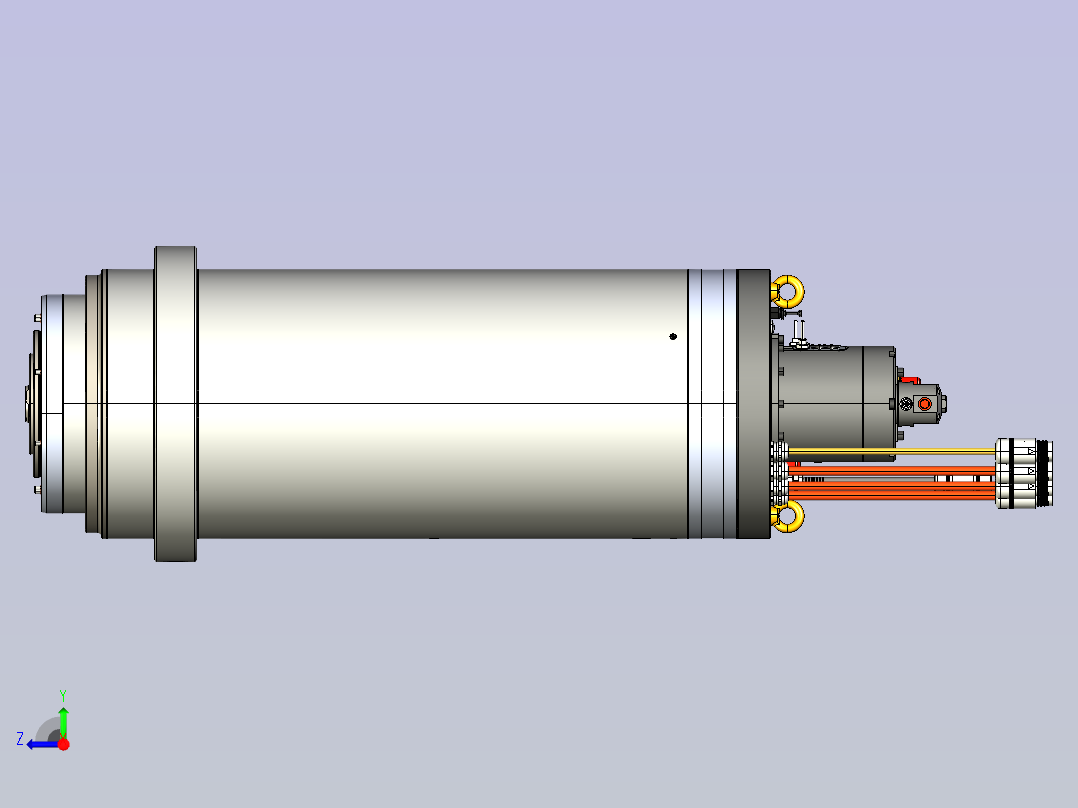 HCS-290g -45KW电主轴右视图