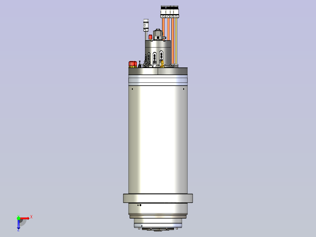 HCS-290g -45KW电主轴俯视图