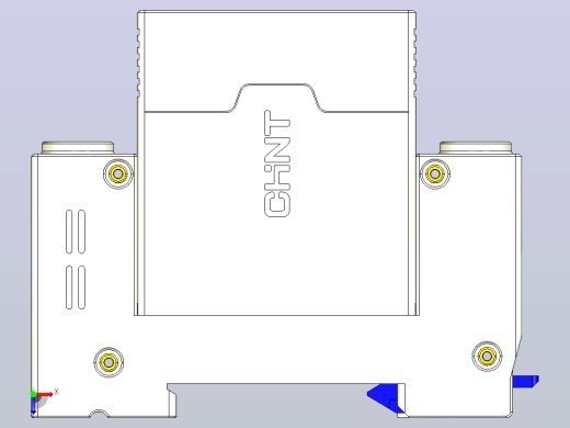 NXU-IIG E 2P电涌保护器三维模型202404俯视缩略图