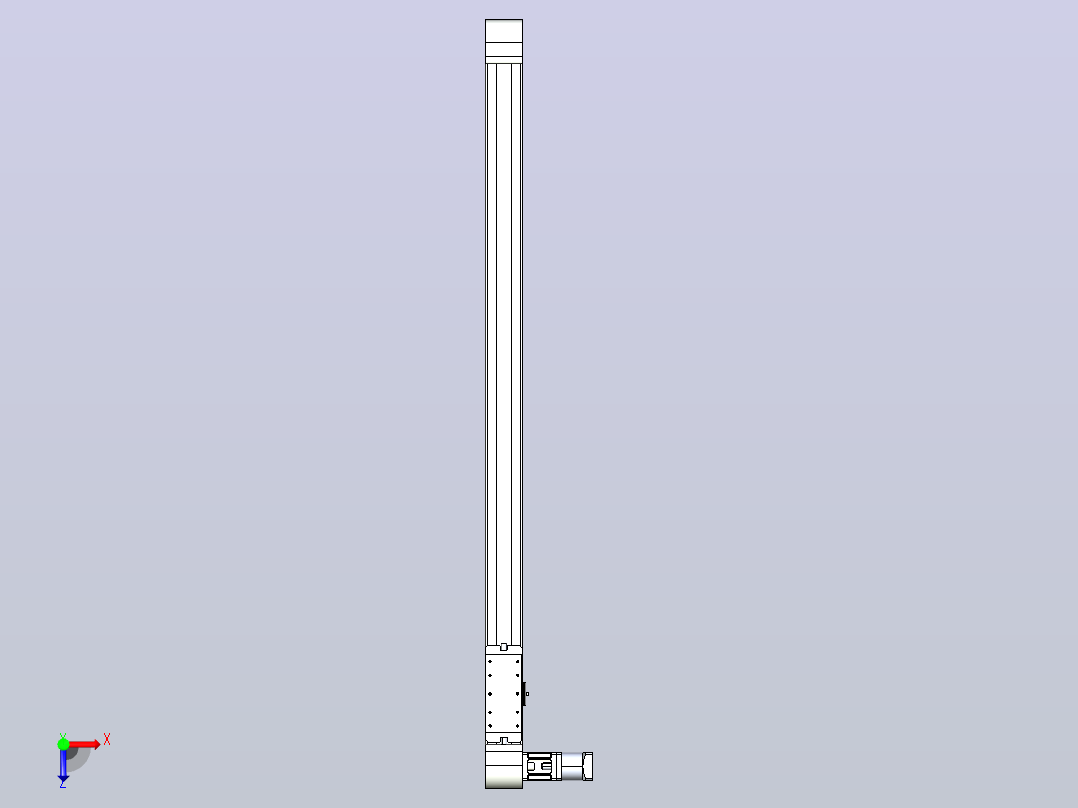 带式直线轴半闭式TPA-ONB-80-170-L1250-DR-J60-N3俯视图