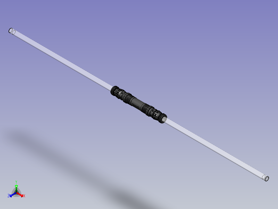 Darth Maul Lightsaber光剑正等轴测图