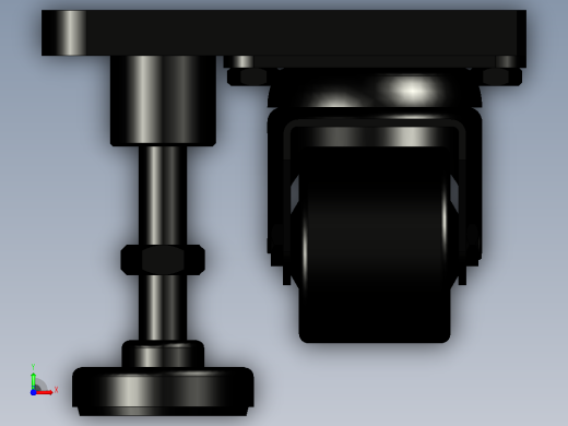脚轮CGV01-D65A-NE前视缩略图