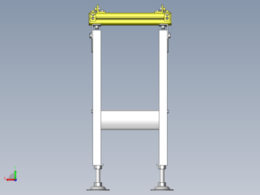 使用铝合金型材的自由滚轮输送机后视缩略图