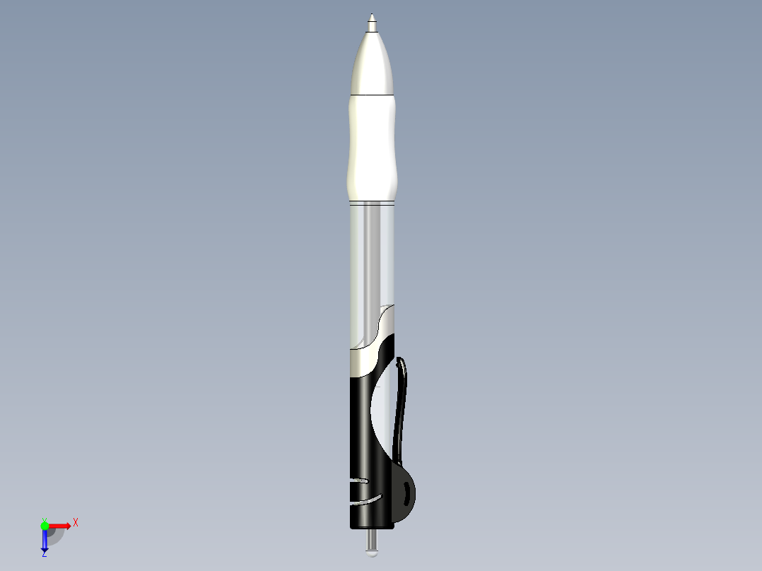 inventor圆珠笔模型俯视图