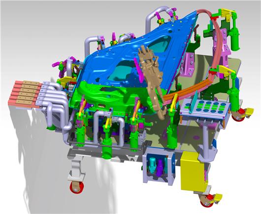 左后门总成焊装夹具（手工点焊