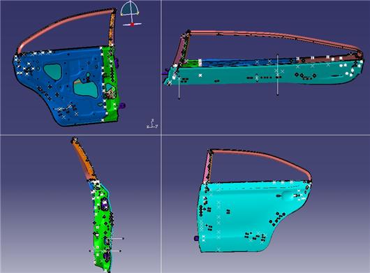 左后门总成焊装夹具（手工点焊