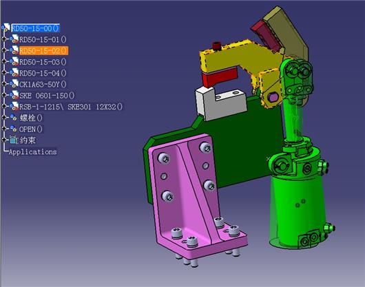左后门总成焊装夹具（手工点焊