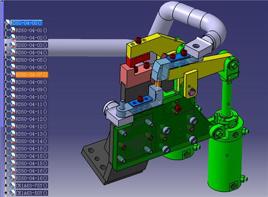 左后门总成焊装夹具（手工点焊