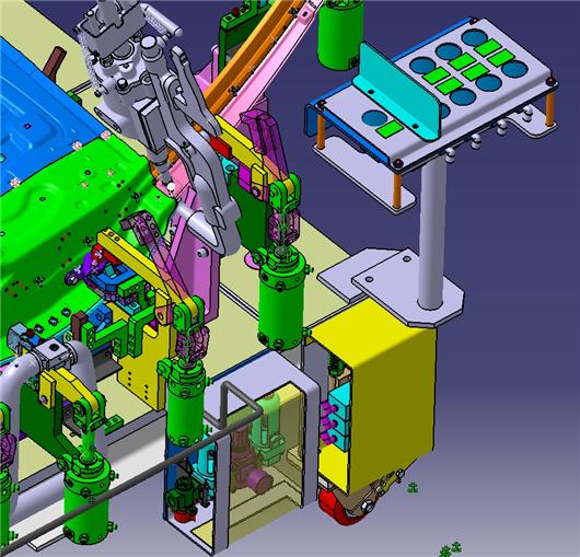 左后门总成焊装夹具（手工点焊