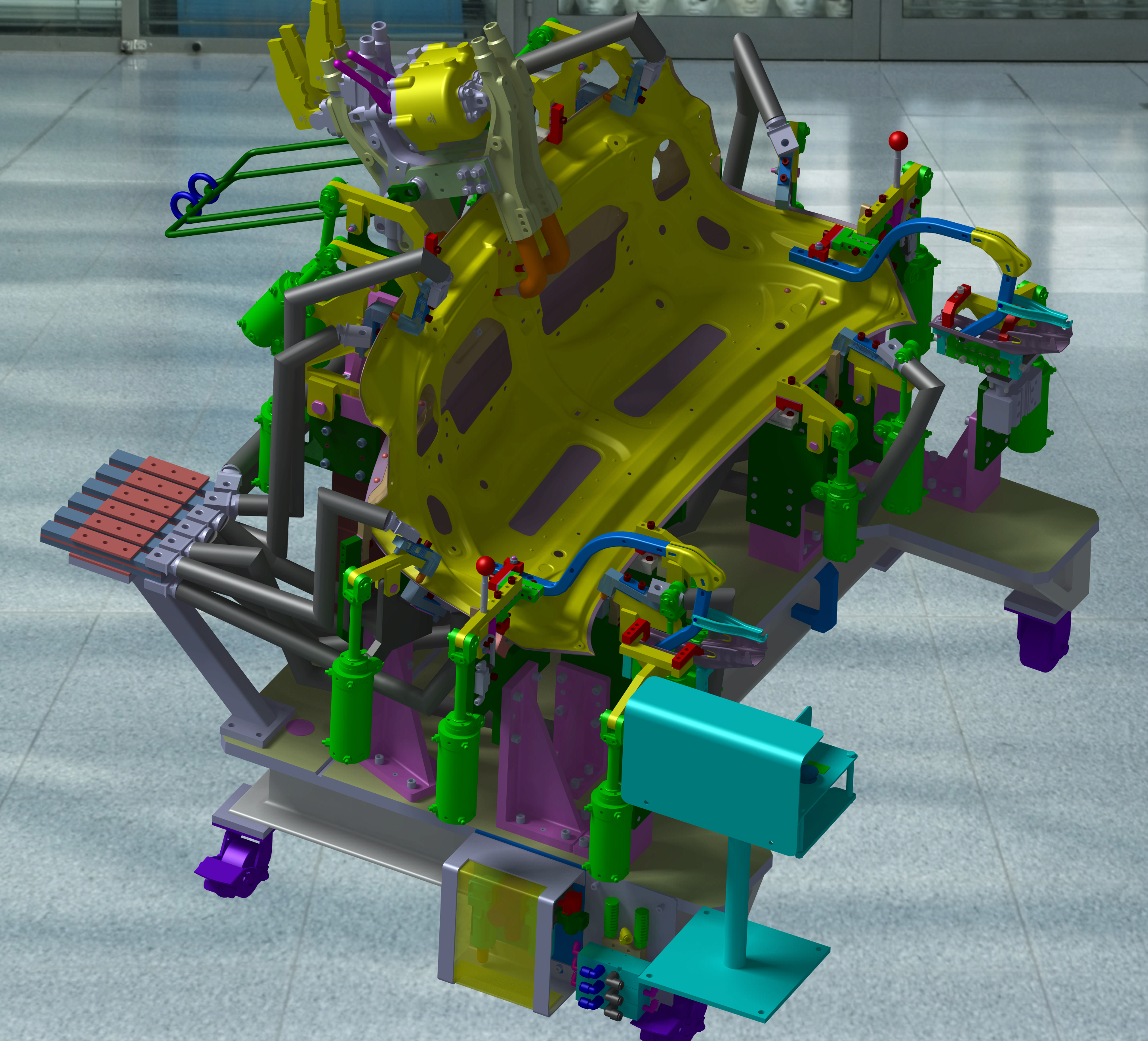 左后门总成焊装夹具（手工点焊