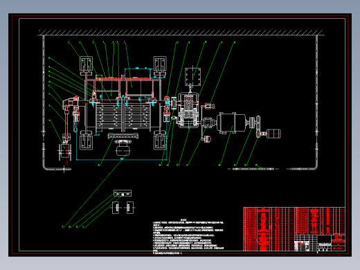 650 缠绕式双卷筒提升机（有cad图+文献翻译）