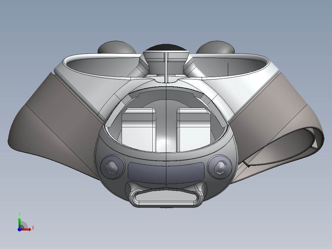 40--Terrafugia tf-x飞车imagine三维模型图纸前视图