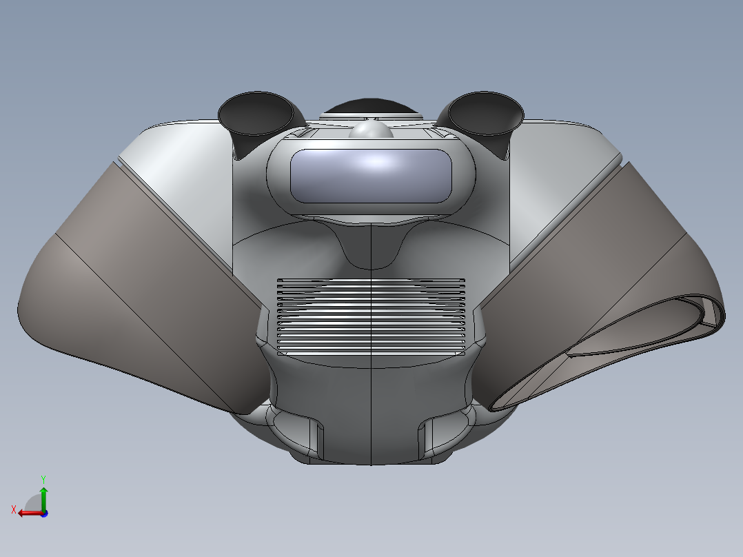 40--Terrafugia tf-x飞车imagine三维模型图纸后视图