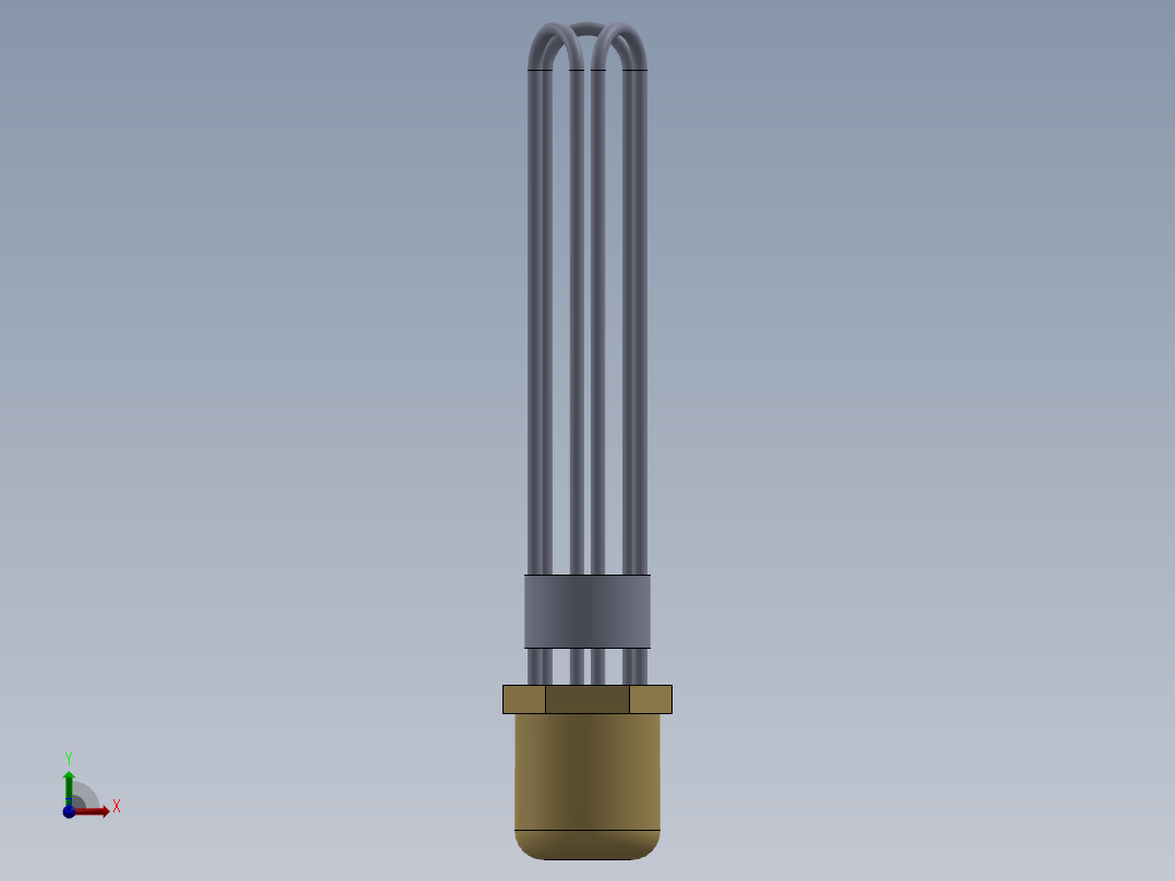 电热器(浸入式加热器+2+12)前视图