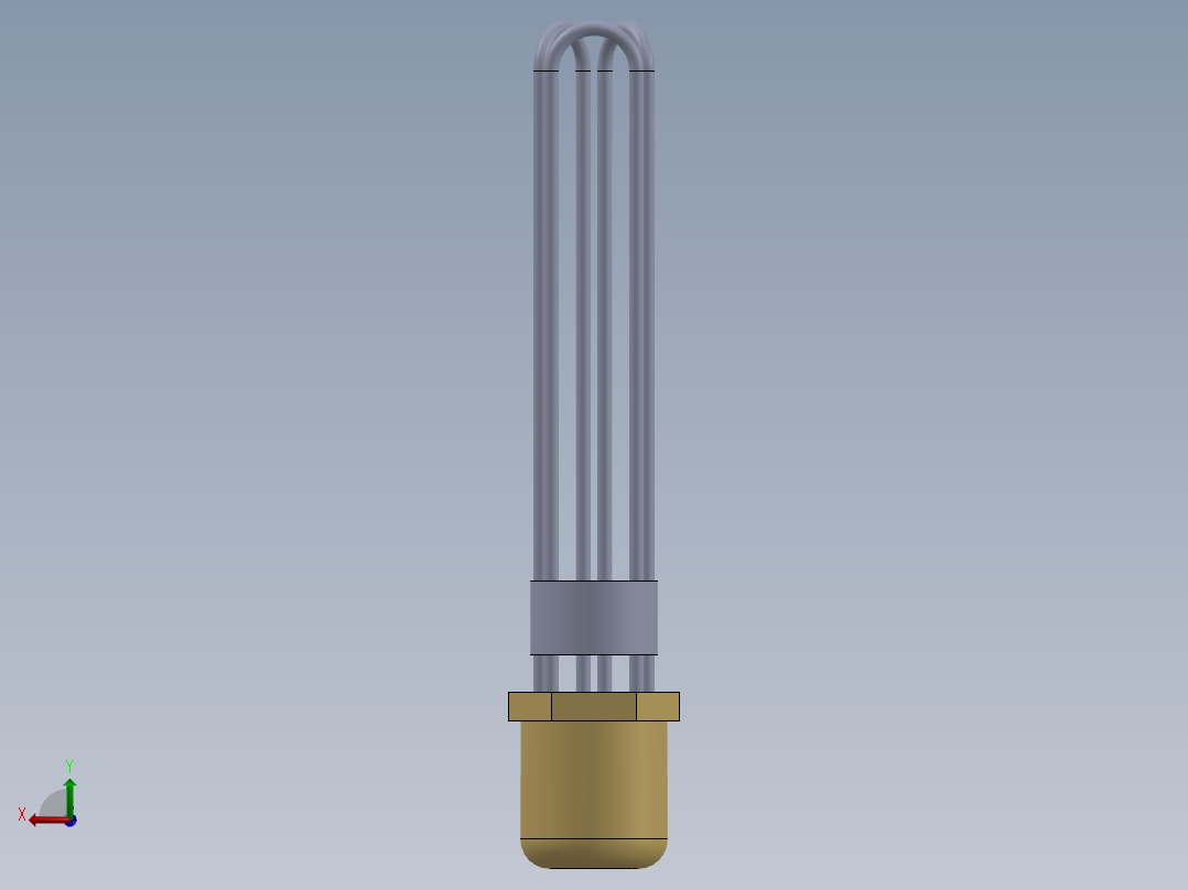 电热器(浸入式加热器+2+12)后视图