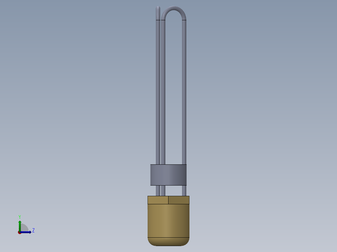电热器(浸入式加热器+2+12)左视图