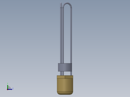 电热器(浸入式加热器+2+12)左视缩略图