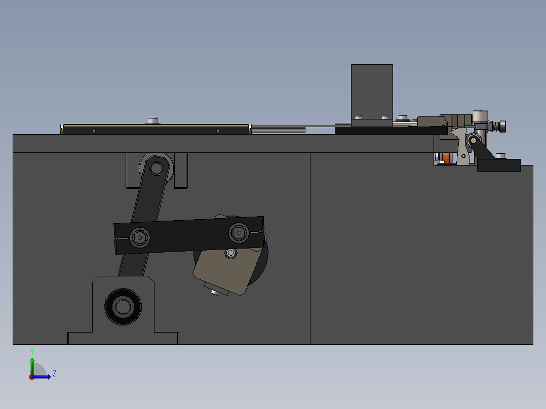 齿轮运转机构左视图