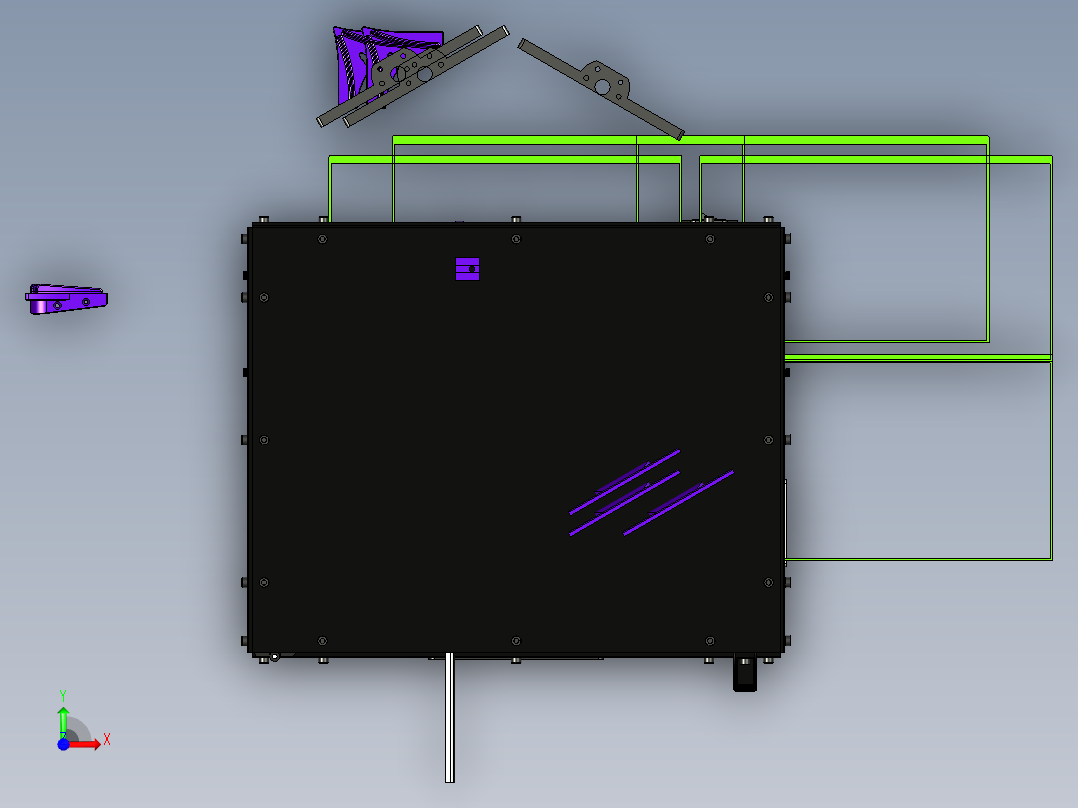 服务器机柜 (12)前视图