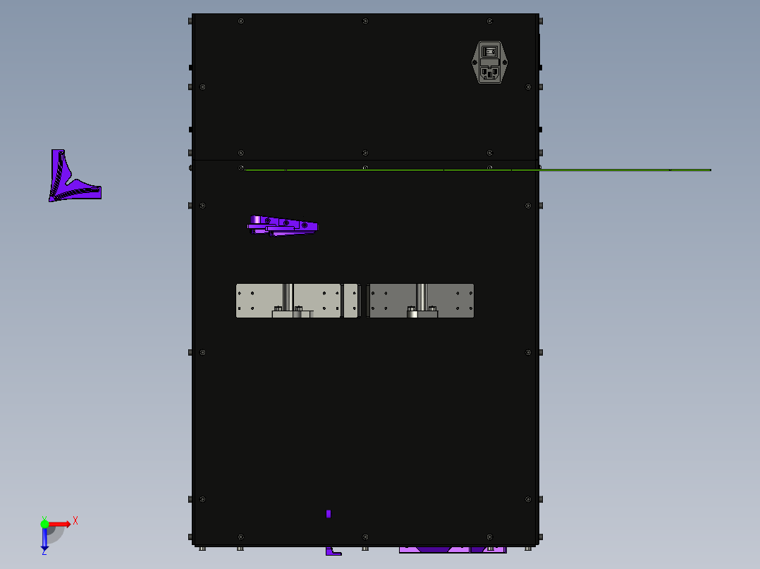 服务器机柜 (12)俯视图