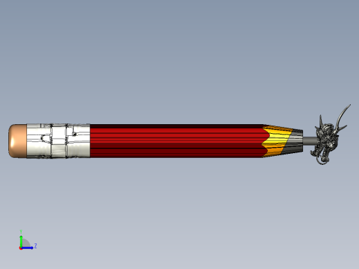 铅笔龙头雕刻艺术左视缩略图
