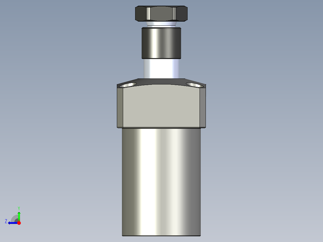 KOSMEKLHS0400-GR-Y60多系列多零件图纸模型右视图