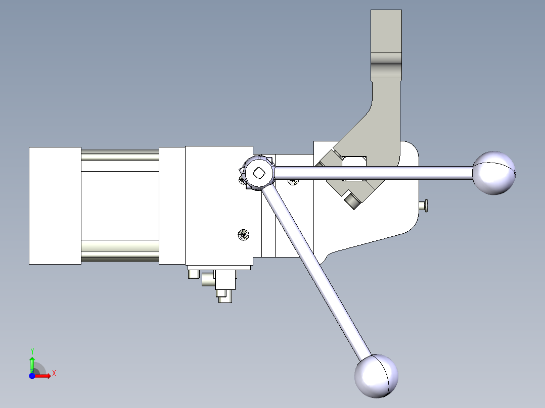 德克斯TUNKERS气缸数模V63.1 Z A11 T12 5~44_GRAD前视图