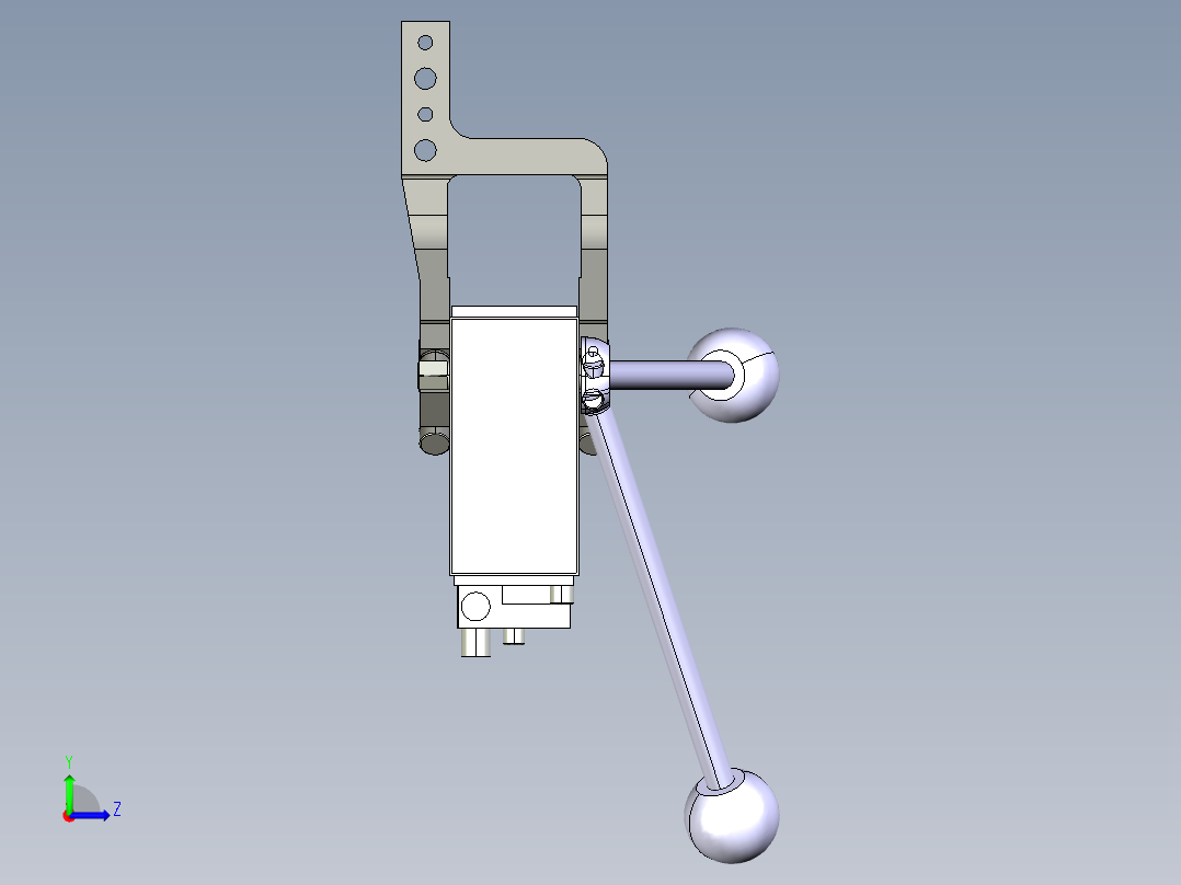 德克斯TUNKERS气缸数模V63.1 Z A11 T12 5~44_GRAD左视图