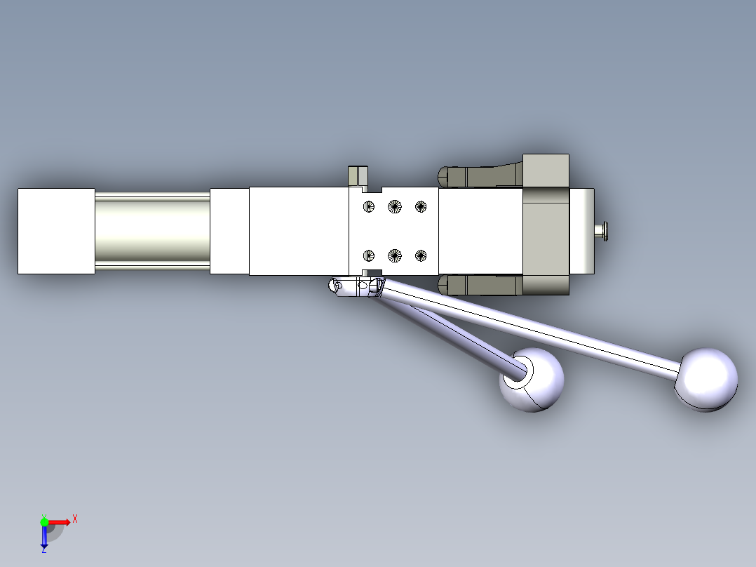德克斯TUNKERS气缸数模V63.1 Z A11 T12 5~44_GRAD俯视图
