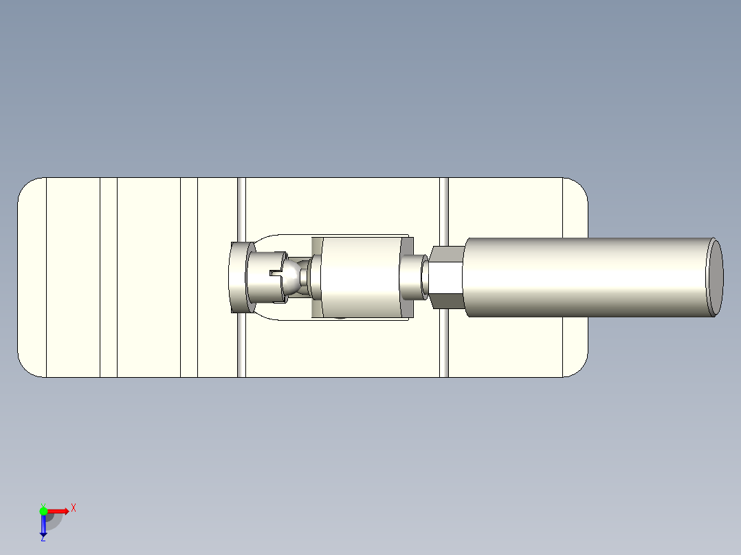 手用虎钳俯视图