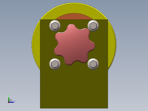 螺纹锁紧机构左视缩略图