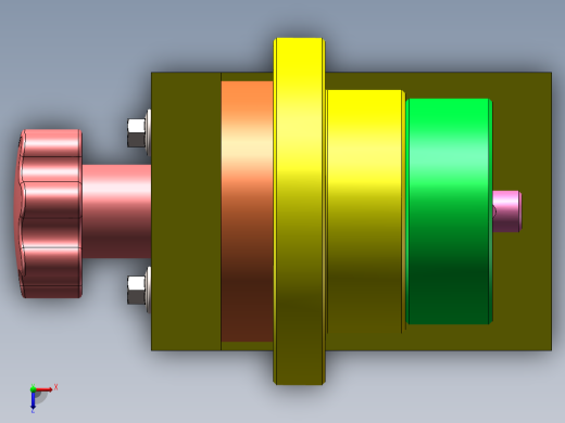 螺纹锁紧机构俯视缩略图