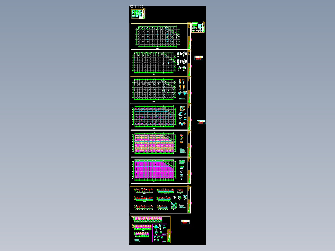 成都某公司钢结构布置CAD图