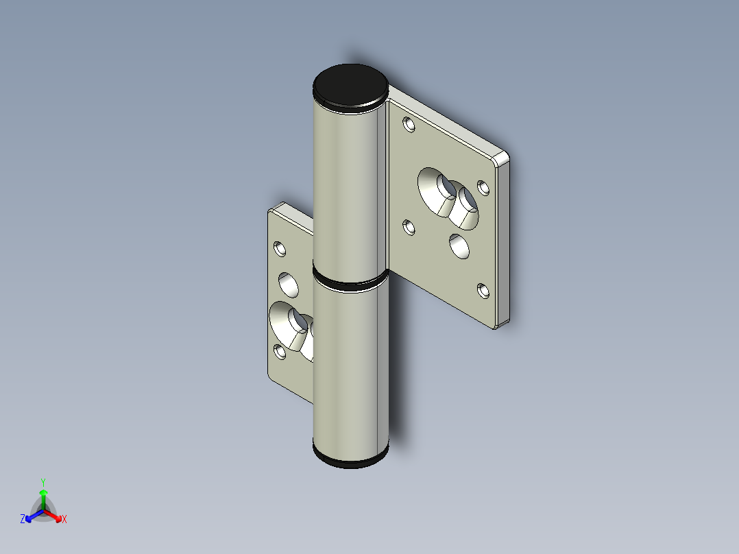型材-KJN 8-10 SLOT REMOVABLE HINGE 3842544553正等轴测图