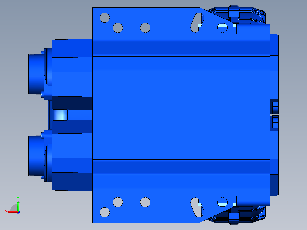 高压风机后视图