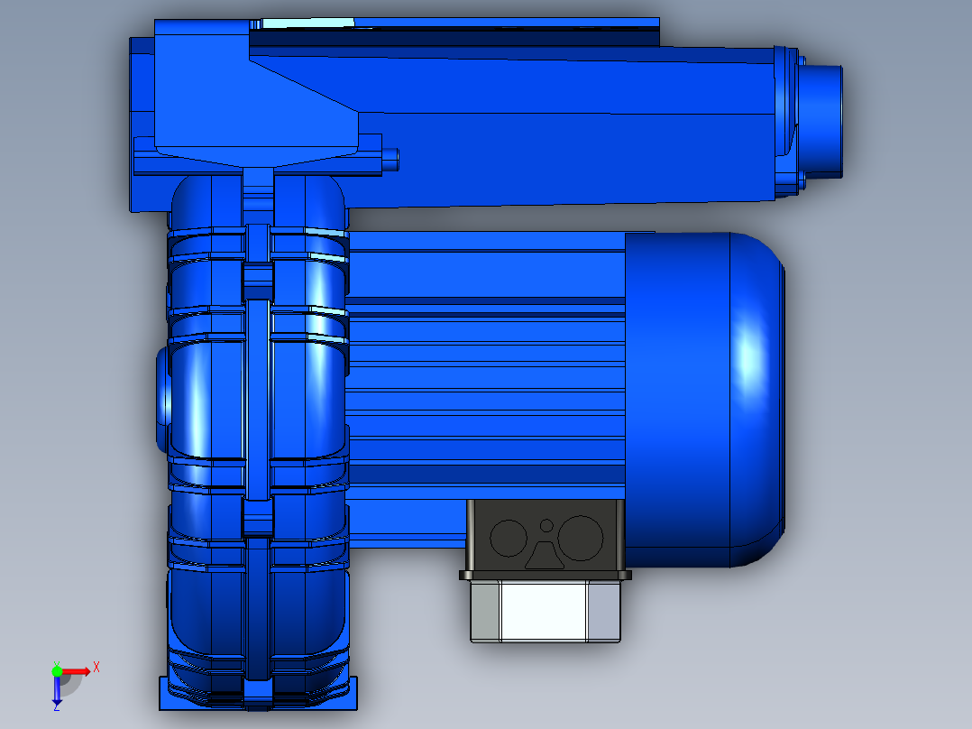 高压风机俯视图