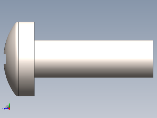 螺丝 M2.5 十字盘头-M2.5 x 8 Screw head.SLDPRT右视缩略图
